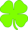 Shamrock Light Green Clip Art