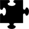 Black Border Puzzle Piece Clip Art