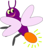 Purple Firelies 2 Clip Art