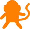 Orange Monkey Clip Art