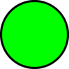 Green Circle 32 Clip Art