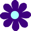 Violet Flower Clip Art