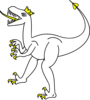 Line Dino Clip Art