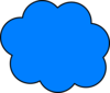 Blue Cloud Clip Art