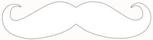 Mustache Outline Clip Art