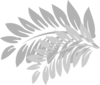 Leaves Light Grey Clip Art