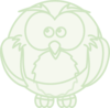Owl-green Clip Art