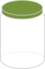 Plain Dream Jar Dark Green Clip Art