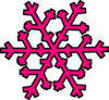 Pink Snowflake Clip Art