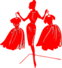 Red Dress  Clip Art