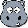 Hippo Head Clip Art