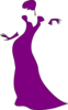 Woman, Dancing, Left Facing Clip Art