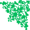 Green Decorative Corner Clip Art