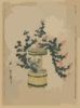 Potted Autumn Grasses And Rikka. Clip Art