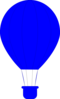 Blue Hot Air Balloon Clip Art