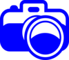 Blue Camera Clip Art