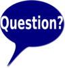 Blue Bubble Question Clip Art