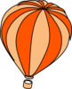 Hot Air Balloon Grey Clip Art