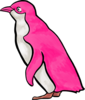 Pink Penguin Clip Art