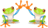 Two Frogs Clip Art