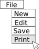 Print Menu Clip Art