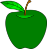 Dark Green Apple Clip Art