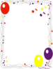 Balloon Page Border Clip Art