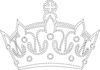 Black Keep Calm Crown -- Border 2 Clip Art