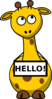 Giraffehello Clip Art