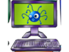 Purple Computer Spider Clip Art