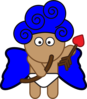 Blue Cupid Clip Art