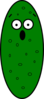 Scared Green Clip Art