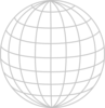 Silver Wire Globe Clip Art