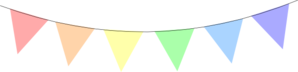 Rainbow Bunting Clip Art