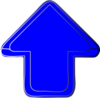 Blue-arrow-up Clip Art