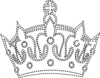 Black Keep Calm Crown -- Border 2 Clip Art