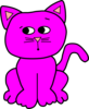 Confused Magenta 3 Clip Art