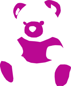 Pink And White Bear Clip Art