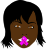 Speak Life Dark Brown Woman Clip Art