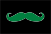 Green Mustache Clip Art