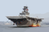 The Crew Off Uss Bon Homme Richard (lhd 6)  Man The Rails  As The Amphibious Assault Ship Prepares To Pull Into Her Homeport Of Naval Station San Diego. Clip Art