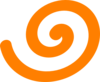 Orange Spiral Clip Art