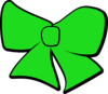 Green Bow Clip Art