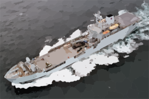 The Royal Fleet Auxiliary, Landing Ship Logistic Rfa Sir Galahad (l 3005) Underway In The Arabian Gulf Clip Art