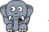 Suprised Elephant Clip Art