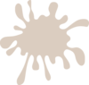 Brown Splat Clip Art