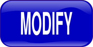 Blue Modify Rectangle Button Clip Art
