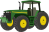 Green Tractor Clip Art