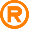 Orange Registered Mark Clip Art