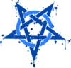 Blue Pentagram Clip Art